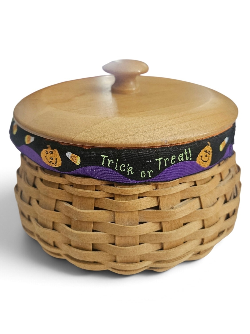Longaberger August 2004 Trick or Treat Halloween Basket With Liner